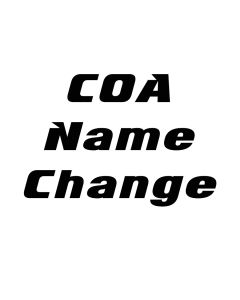 COA NAME CHANGE