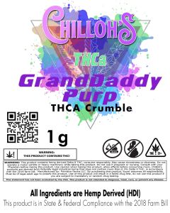 THCa Crumble-Grand Daddy Purp